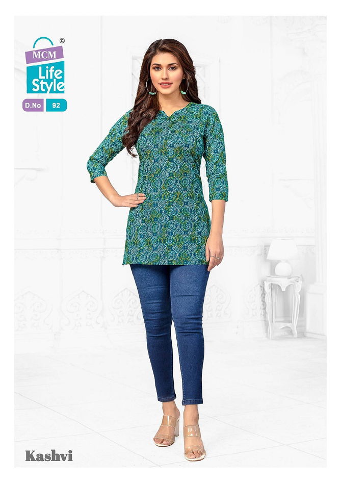 Kashvi Vol 7 By Mcm Cotton Printed Ladies Top Wholesale Online